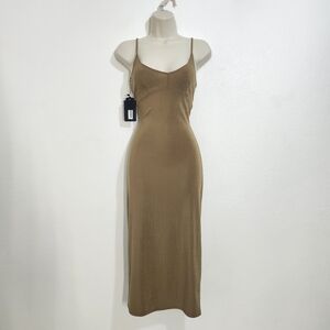Marylin Monroe Tan Sleeveless Cocktail Dress